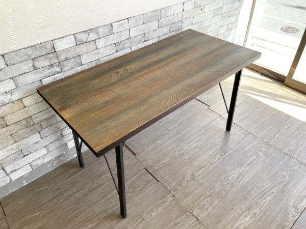 ジャーナルスタンダードファニチャー journal standard Furniture シノン ダイニングテーブル CHINON DINING TABLE S 杉古材 廃番 W130 ●