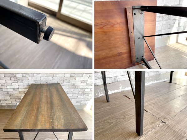 ジャーナルスタンダードファニチャー journal standard Furniture シノン ダイニングテーブル CHINON DINING TABLE S 杉古材 廃番 W130 ●