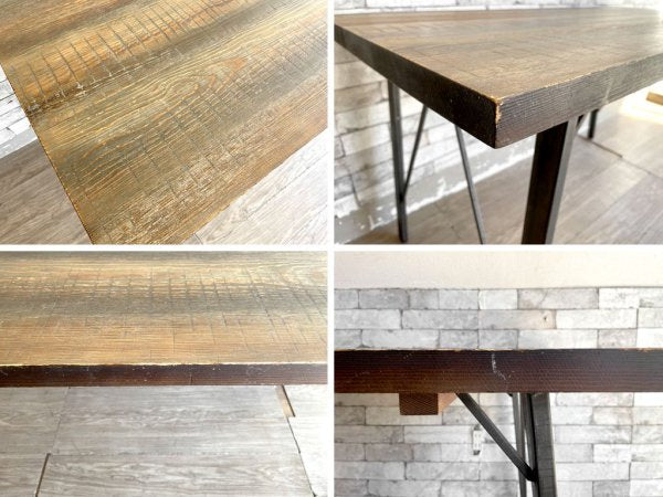 ジャーナルスタンダードファニチャー journal standard Furniture シノン ダイニングテーブル CHINON DINING TABLE S 杉古材 廃番 W130 ●