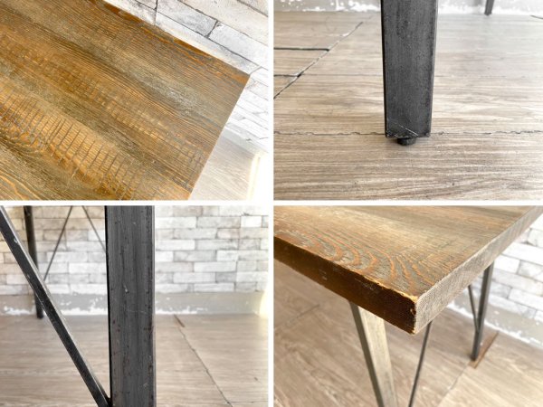 ジャーナルスタンダードファニチャー journal standard Furniture シノン ダイニングテーブル CHINON DINING TABLE S 杉古材 廃番 W130 ●