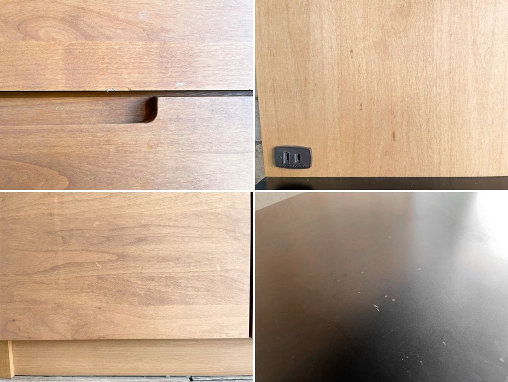 ウニコ unico ワイス WYTHE キッチンボード kitchen board キャビネット 食器棚 W120cm アルダー材 廃番 ●