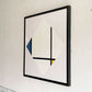 ピエト・モンドリアン Piet Mondrian コンポジション Composition with Blue and Yellow ビンテージ シルクスクリーン フランス製 額装品 ●