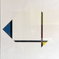 ピエト・モンドリアン Piet Mondrian コンポジション Composition with Blue and Yellow ビンテージ シルクスクリーン フランス製 額装品 ●