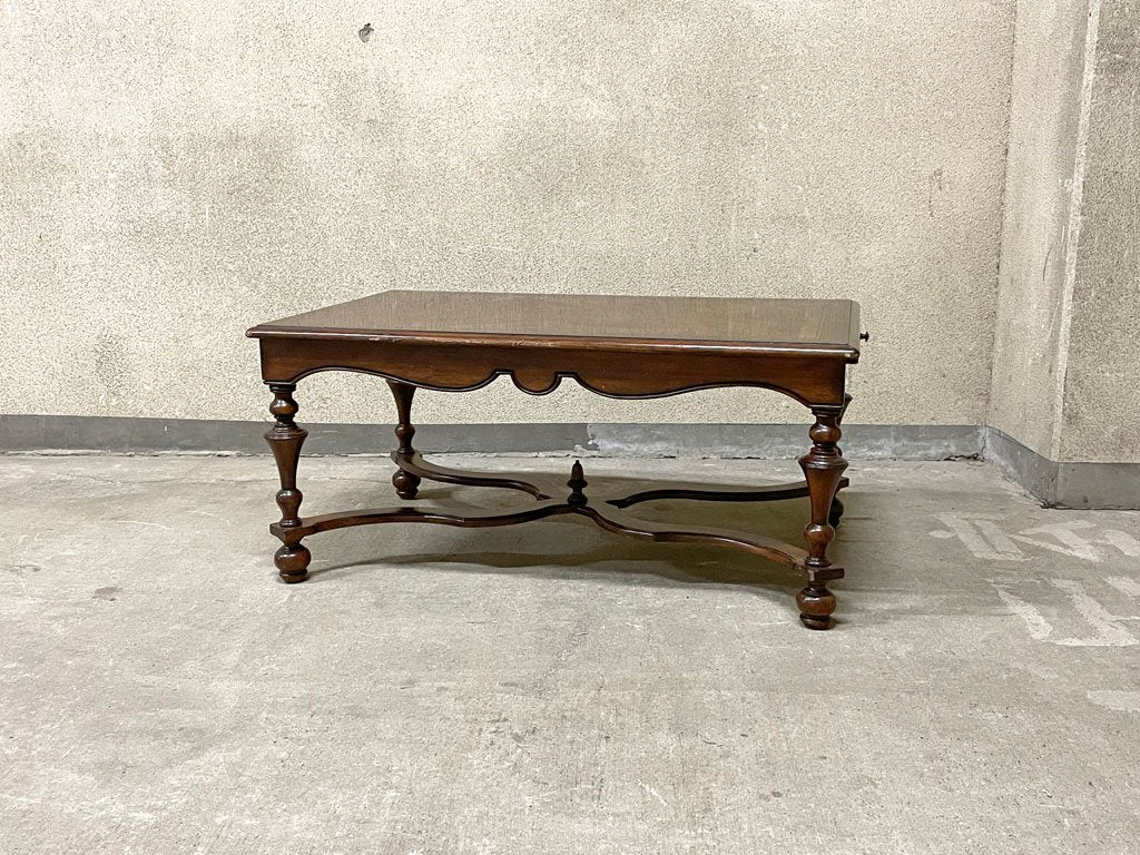 ヨーロピアンクラシカルデザイン European Classical エクステンション コーヒーテーブル センターテーブル 伸長式 英国家具 〓