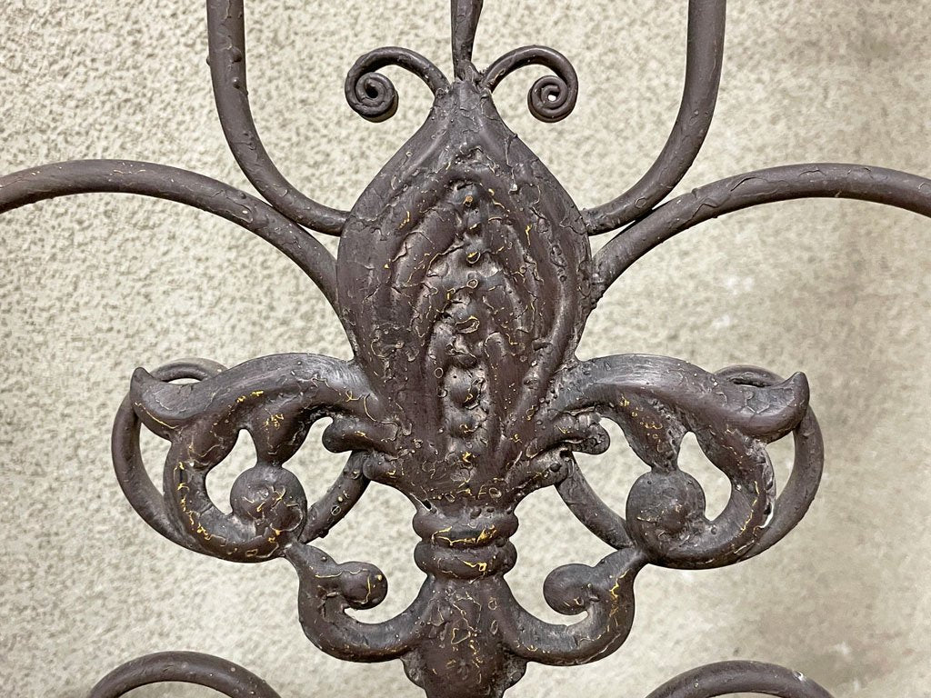 シャビーシック アンティークスタイル インテリアドア 飾りドア フレンチ アイアンウォールデコ 壁掛け フェイクドア ブロカント 〓