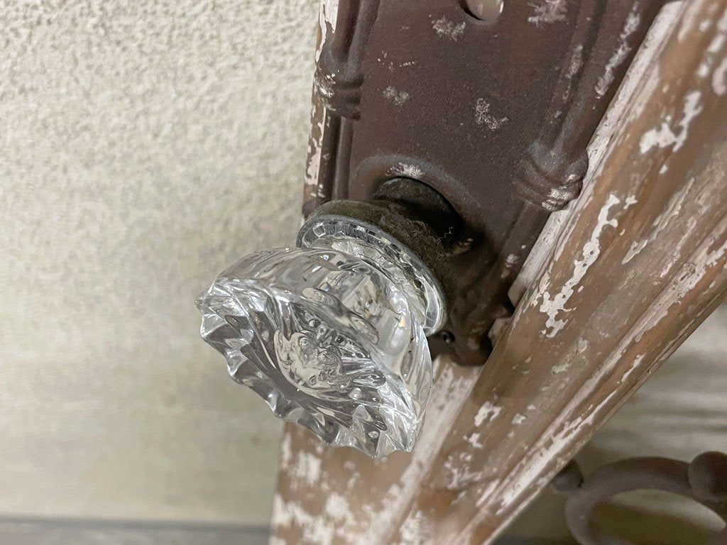 シャビーシック アンティークスタイル インテリアドア 飾りドア フレンチ アイアンウォールデコ 壁掛け フェイクドア ブロカント 〓