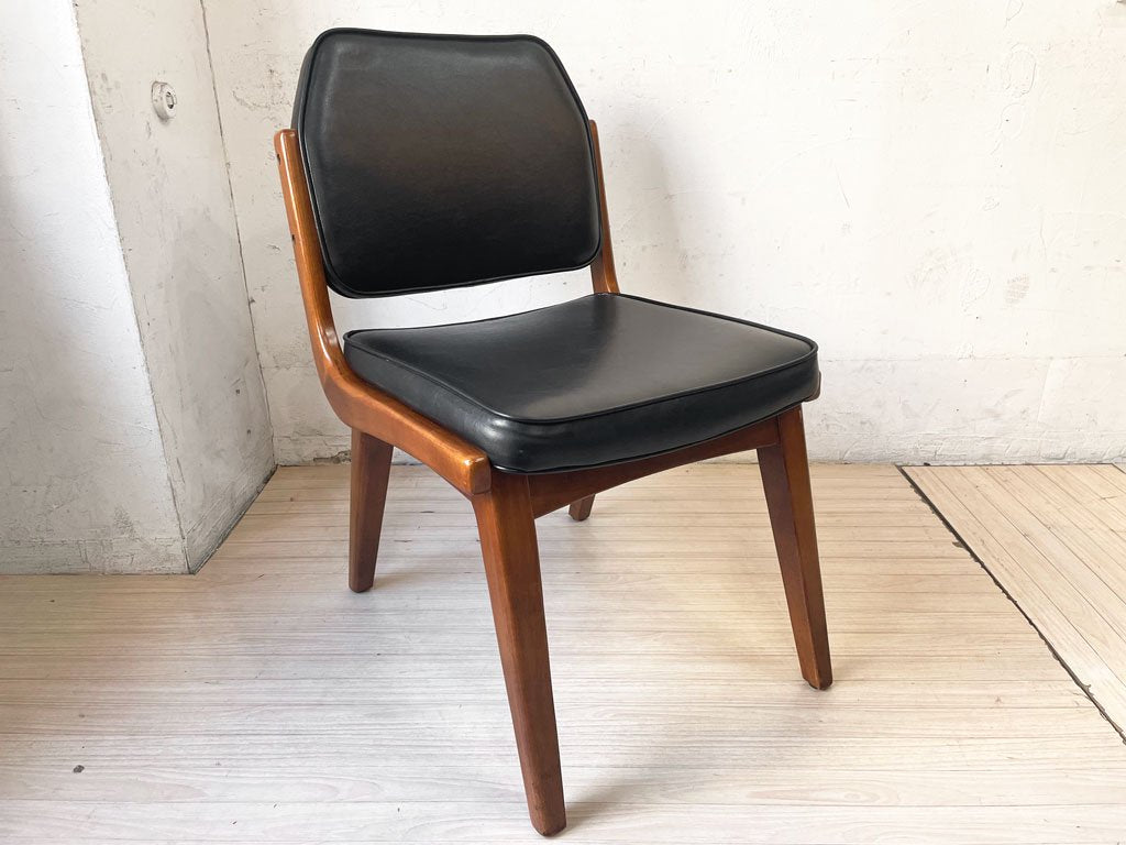 アクメファニチャー ACME Furniture シエラチェア SIERRA CHAIR ダイニングチェア ビニールレザーシート ブラック アメリカンビンテージスタイル 定価￥26,400- B ★