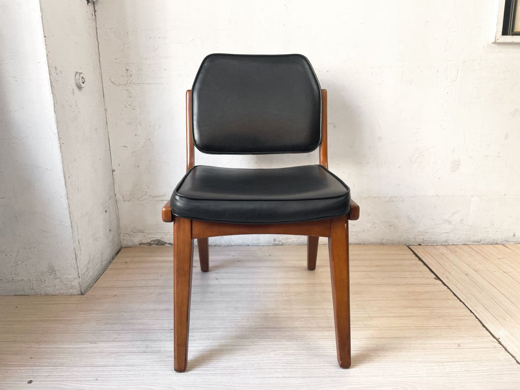 アクメファニチャー ACME Furniture シエラチェア SIERRA CHAIR ダイニングチェア ビニールレザーシート ブラック アメリカンビンテージスタイル 定価￥26,400- B ★