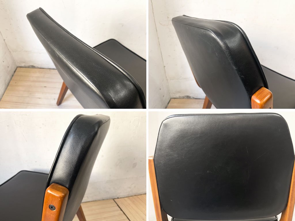 アクメファニチャー ACME Furniture シエラチェア SIERRA CHAIR ダイニングチェア ビニールレザーシート ブラック アメリカンビンテージスタイル 定価￥26,400- B ★