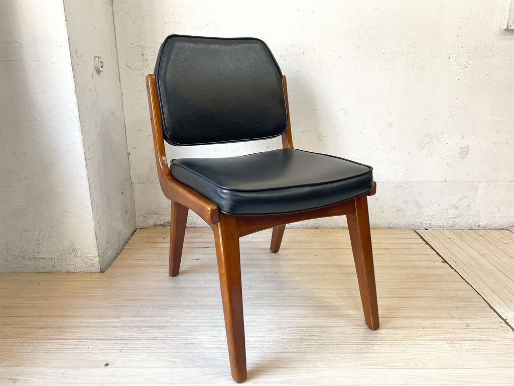 アクメファニチャー ACME Furniture シエラチェア SIERRA CHAIR ダイニングチェア ビニールレザーシート ブラック アメリカンビンテージスタイル 定価￥26,400- A ★