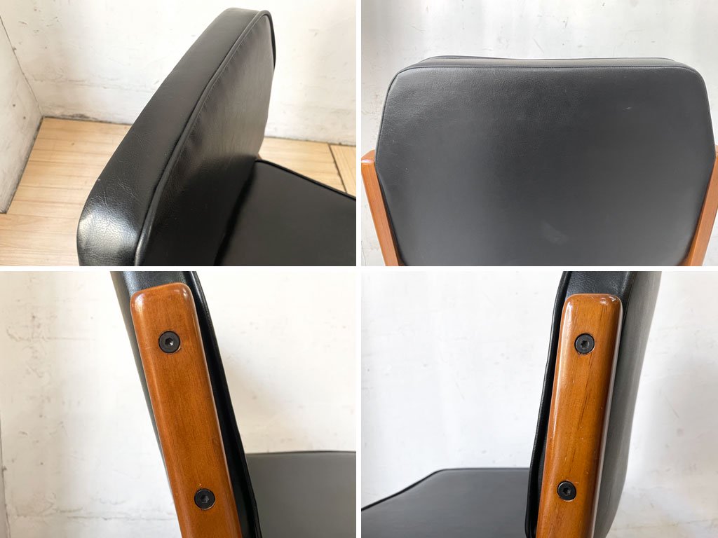 アクメファニチャー ACME Furniture シエラチェア SIERRA CHAIR ダイニングチェア ビニールレザーシート ブラック アメリカンビンテージスタイル 定価￥26,400- A ★