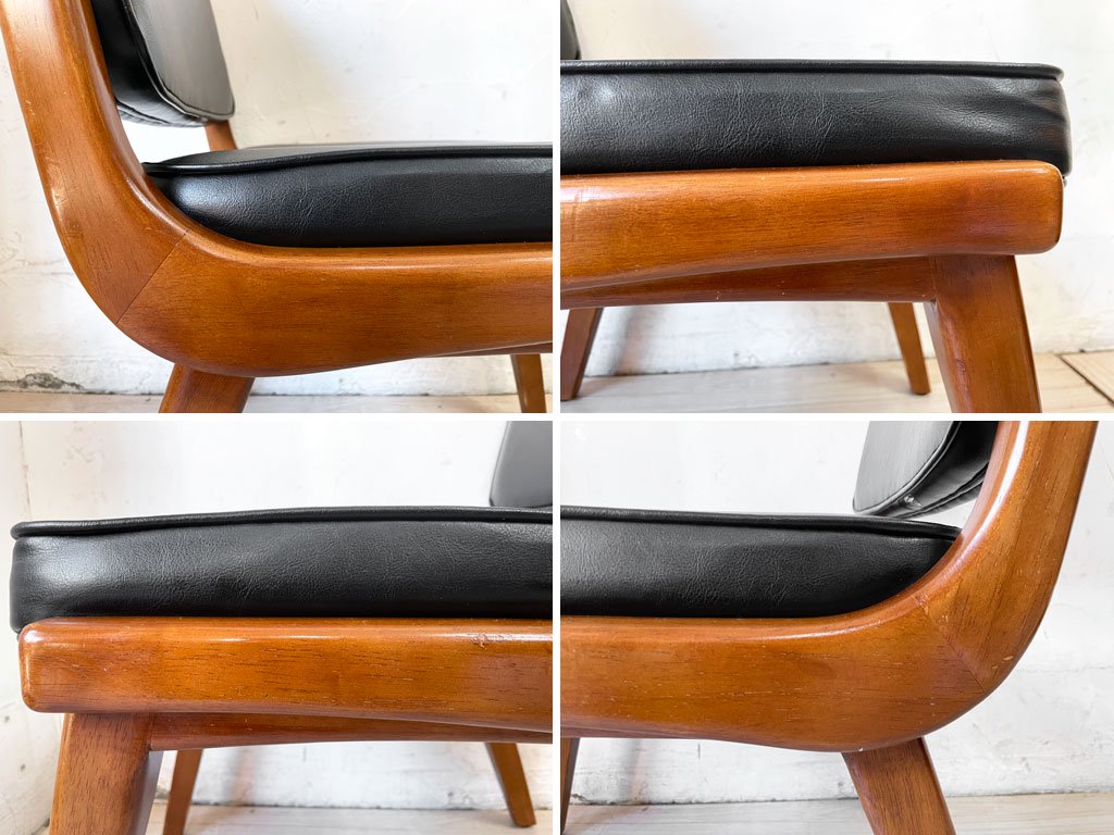 アクメファニチャー ACME Furniture シエラチェア SIERRA CHAIR ダイニングチェア ビニールレザーシート ブラック アメリカンビンテージスタイル 定価￥26,400- A ★