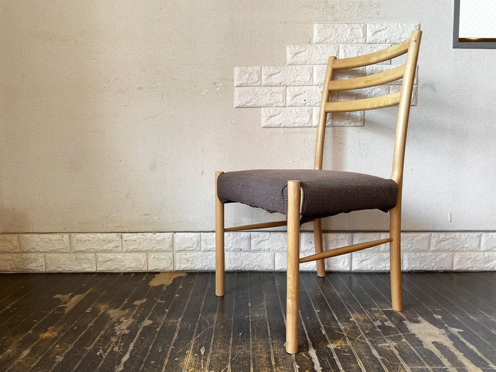 ナチュラルモダンスタイル Natural Modern Style ダイニングチェア PVCレザー オフホワイト ブラウンカバー付 A ◎