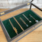 ヨーロピアンクラシカル European Classical 小型 ガラスショーケース ディスプレイケース ボックス ブラック ペイント アンティークスタイル 店舗什器 ●