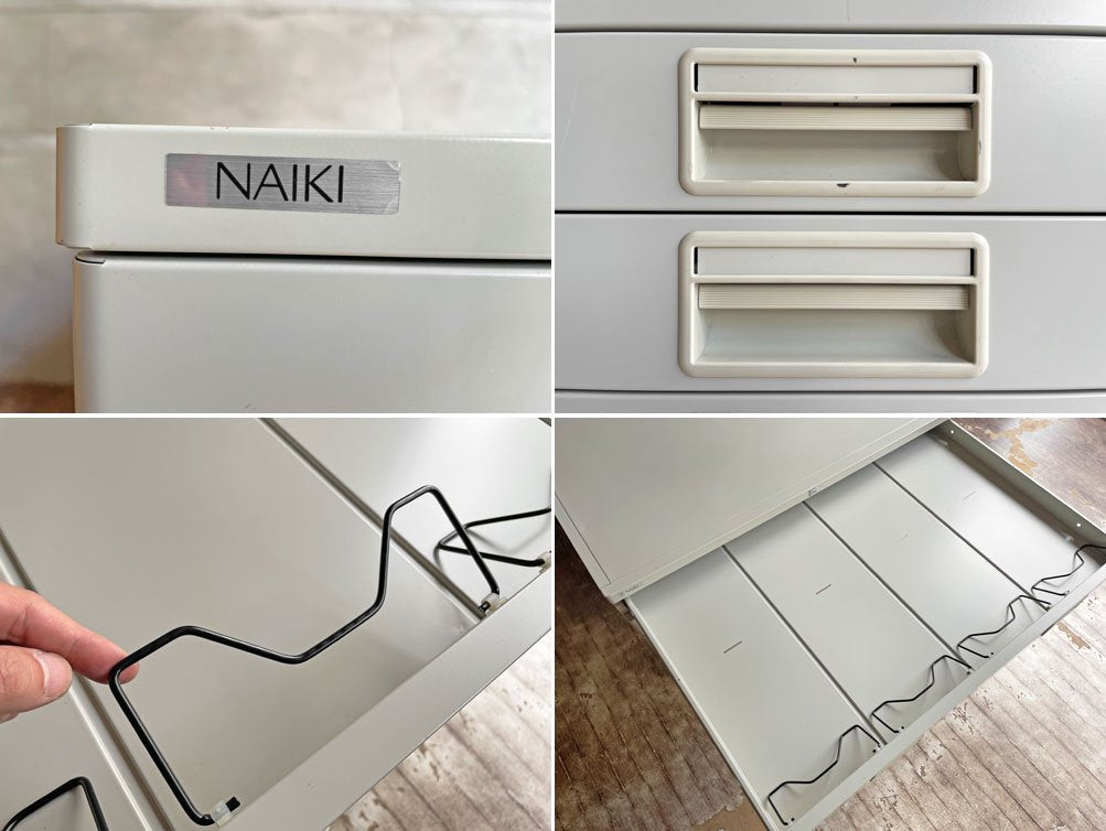 ナイキ NAIKI NXMAI-5 マップケース 図面ケース 5段 A1 スチール 天板＆ベース付 鍵欠品 オフィス家具 ♪