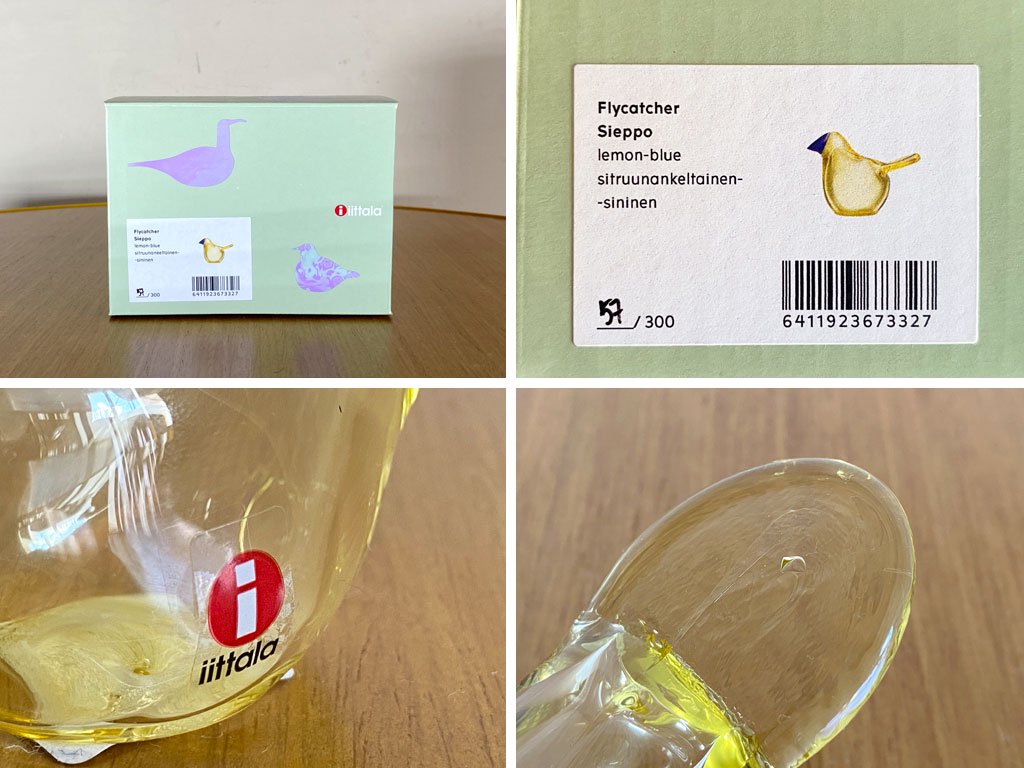 イッタラ iittala Birds by Toikka シエッポ Sieppo レモンｘブルー Tokyoエディション 57/300 2021 オイバ・トイッカ イッタラバード 箱付 ■