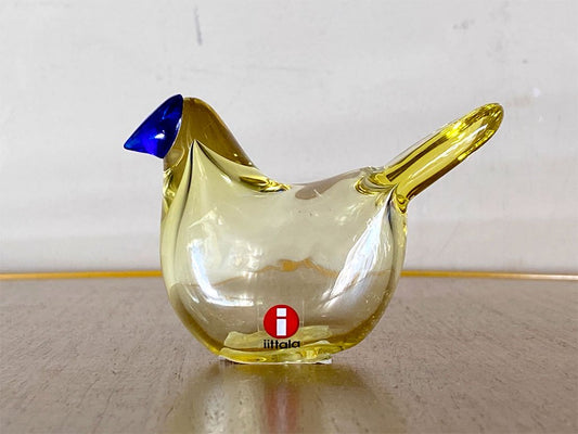 イッタラ iittala Birds by Toikka シエッポ Sieppo レモンｘブルー Tokyoエディション 298/300 2021 オイバ・トイッカ イッタラバード 箱付 ■