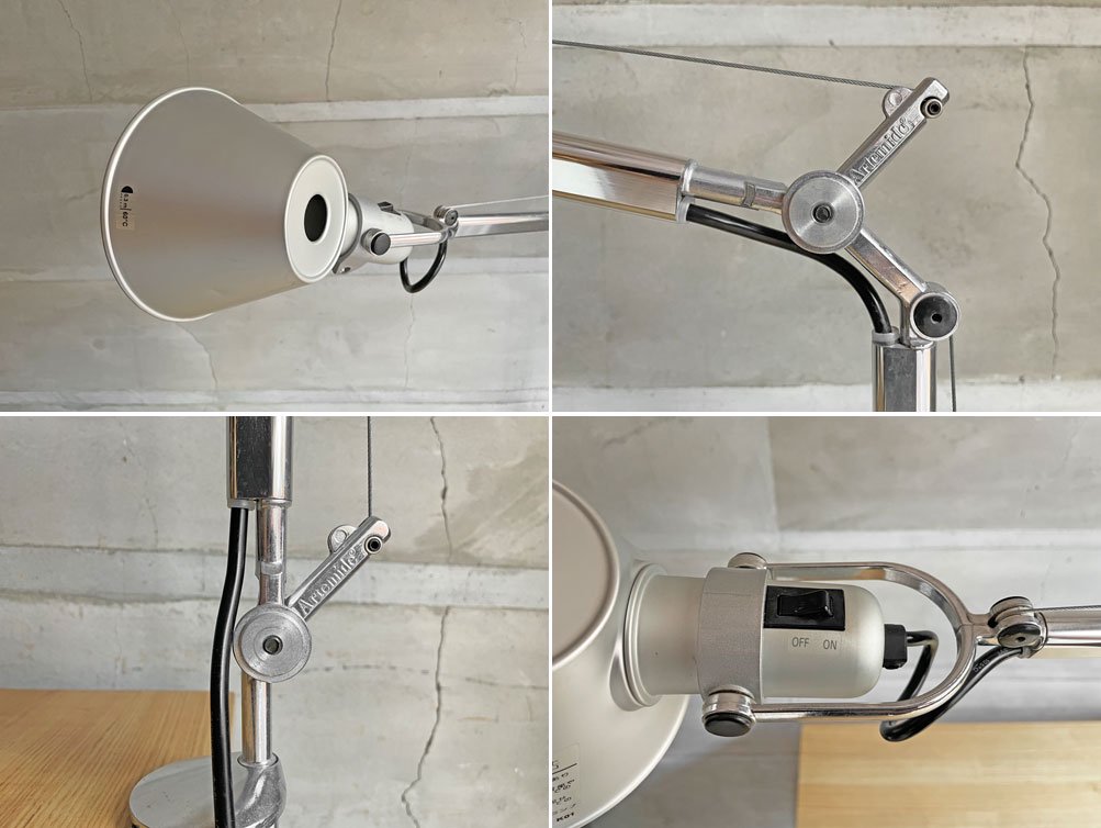 アルテミデ Artemide トロメオ TOLOMEO モーゼット MORSETTO デスクランプ クランプ式 アームライト ミケーレ・デ・ルッキ ♪