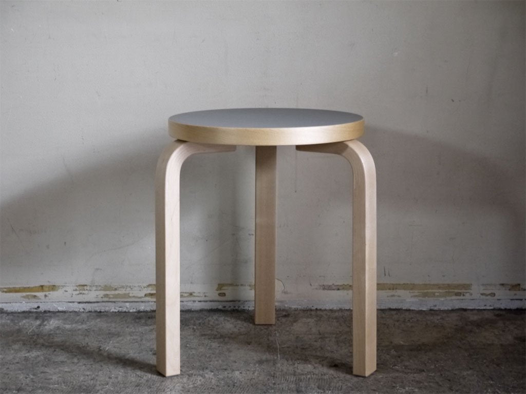 アルテック artek スツール60 Stool60 リノリウム アッシュ 3本脚 アルヴァ・アアルト Alvar Aalto スコープ別注 ■