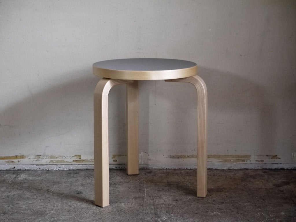 アルテック artek スツール60 Stool60 リノリウム アッシュ 3本脚 アルヴァ・アアルト Alvar Aalto スコープ別注 ■