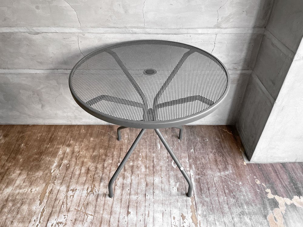 エミュー emu カンビ ラウンドテーブル CAMBI ROUND TABLE M カフェテーブル Φ80cm ブラック 廃番色 イタリア 定価\59,400- ♪