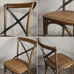 ジャーナルスタンダードファニチャー journal standard Furniture ビーコンチェア BEACON CHAIR オーク材 アイアン クロスバック B ■