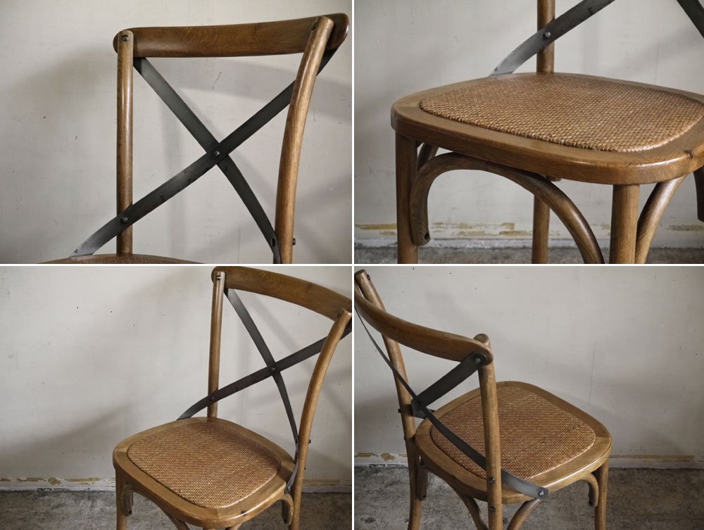 ジャーナルスタンダードファニチャー journal standard Furniture ビーコンチェア BEACON CHAIR オーク材 アイアン クロスバック B ■