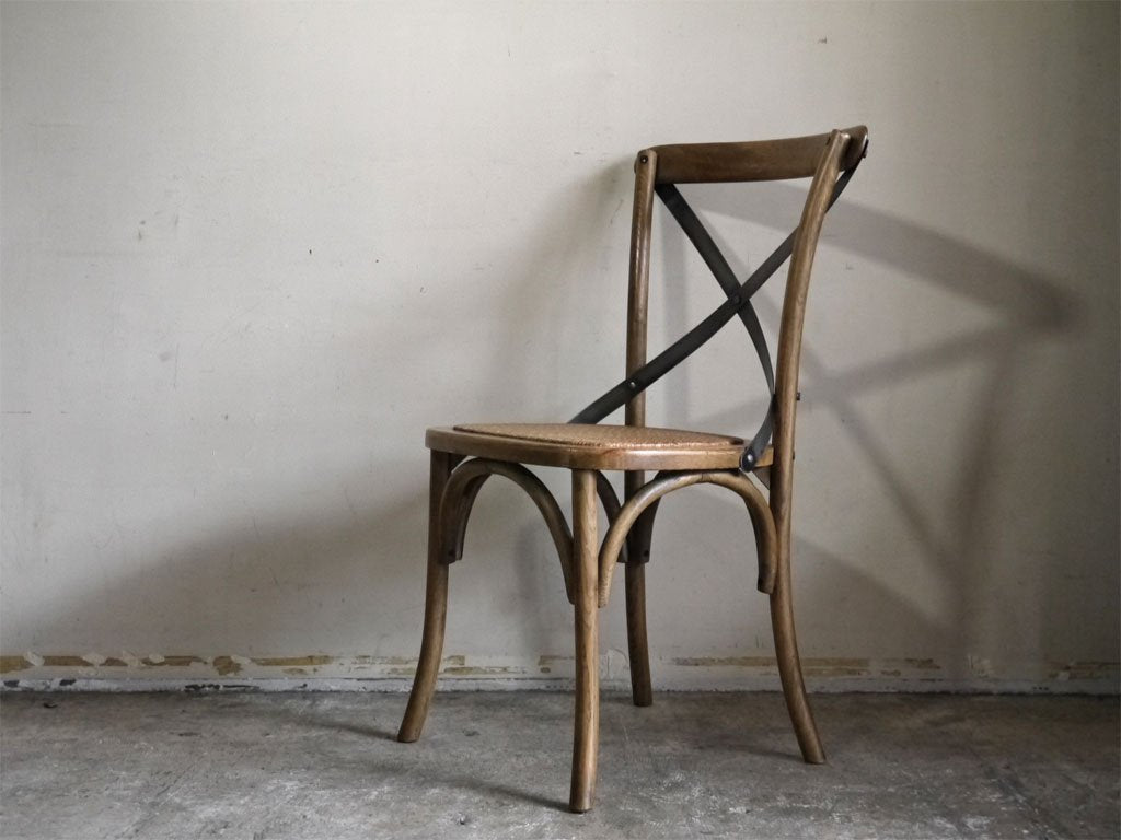 ジャーナルスタンダードファニチャー journal standard Furniture ビーコンチェア BEACON CHAIR オーク材 アイアン クロスバック A ■