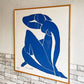 アンリ・マティス Henri Matisse ブルーヌード Blue Nudes ? シルクスクリーン ポスター 88.5×102.5cm 額装品 1989年版 ビンテージ ●