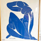 アンリ・マティス Henri Matisse ブルーヌード Blue Nudes ? シルクスクリーン ポスター 88.5×102.5cm 額装品 1989年版 ビンテージ ●