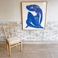 アンリ・マティス Henri Matisse ブルーヌード Blue Nudes ? シルクスクリーン ポスター 88.5×102.5cm 額装品 1989年版 ビンテージ ●