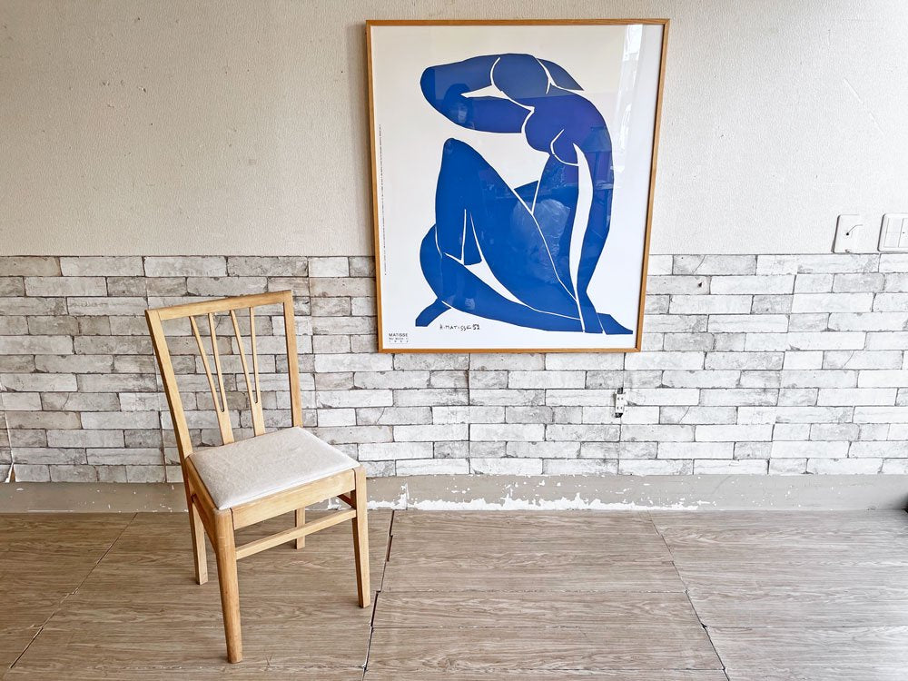 アンリ・マティス Henri Matisse ブルーヌード Blue Nudes ? シルクスクリーン ポスター 88.5×102.5cm 額装品 1989年版 ビンテージ ●