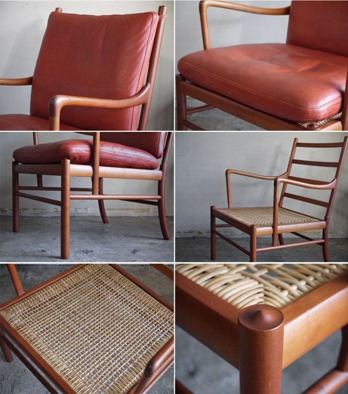 PJファニチャー PJ Furniture PJ149 コロニアルチェア COLONIAL CHAIR オットマン チェリー材 オーレ・ヴァンシャー デンマークビンテージ ■