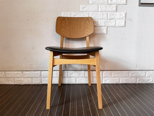 トラックファニチャー TRUCK FURNITURE トーチチェア TORCH CHAIR ダイニングチェア レザーシート ブラック オーク材 定価￥60,500- A ◎