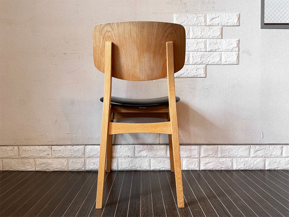 トラックファニチャー TRUCK FURNITURE トーチチェア TORCH CHAIR ダイニングチェア レザーシート ブラック オーク材 定価￥60,500- A ◎