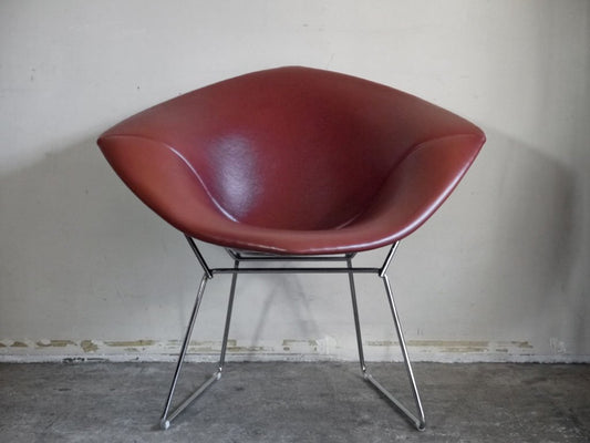 ノル Knoll ダイヤモンドチェア Diamond Chair フルカバーリング PVCレザー ハリー ベルトイア Harry Bertoia ミッドセンチュリー ■