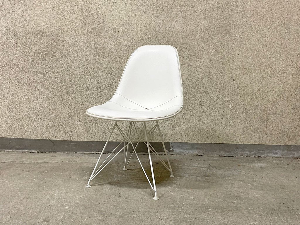 ハーマンミラー Herman Miller 3rd ビンテージ サイドシェルチェア PVCレザー ロータイプ エッフェルベース イームズ ミッドセンチュリーモダン 〓