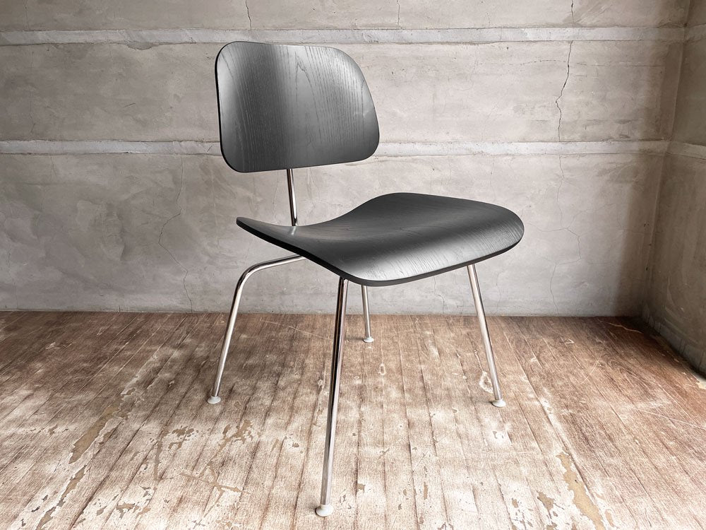 ハーマンミラー Herman Miller DCM ダイニングチェア メタルレッグ プライウッド ブラックラッカー イームズ ミッドセンチュリー ♪