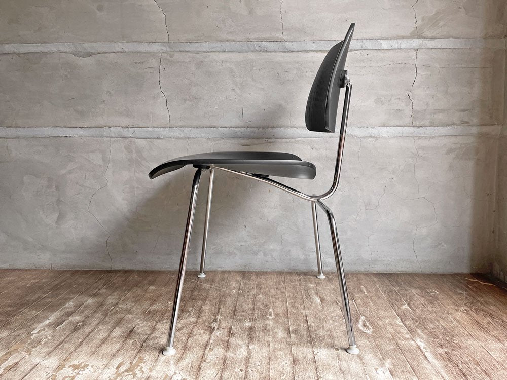 ハーマンミラー Herman Miller DCM ダイニングチェア メタルレッグ プライウッド ブラックラッカー イームズ ミッドセンチュリー ♪