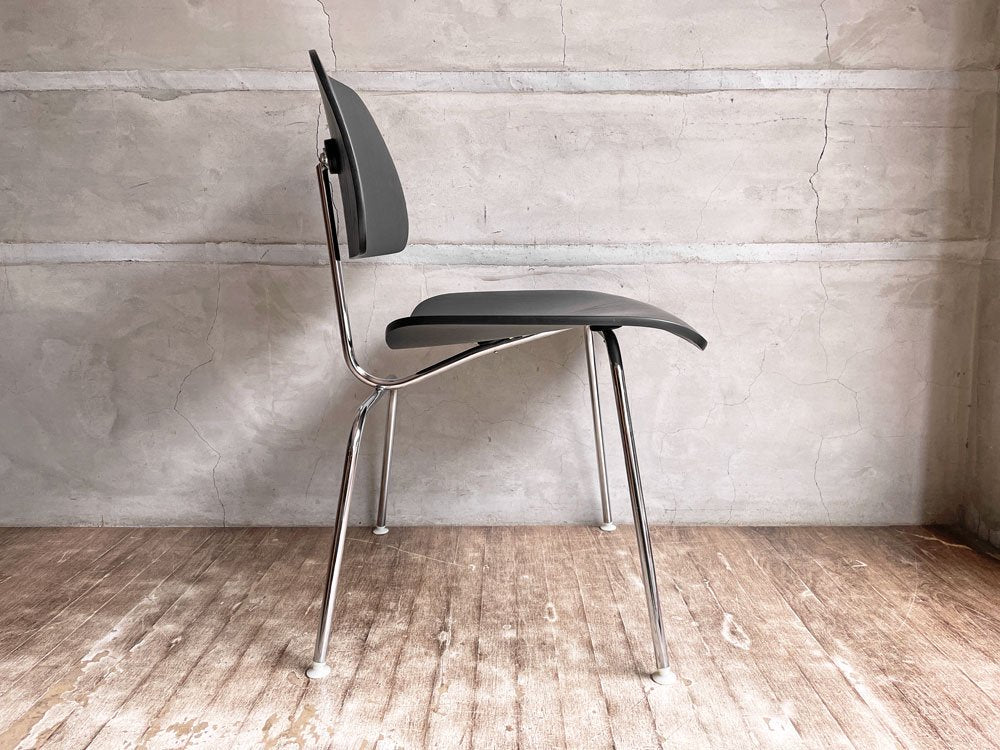 ハーマンミラー Herman Miller DCM ダイニングチェア メタルレッグ プライウッド ブラックラッカー イームズ ミッドセンチュリー ♪