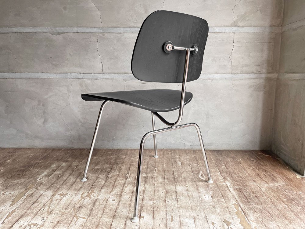 ハーマンミラー Herman Miller DCM ダイニングチェア メタルレッグ プライウッド ブラックラッカー イームズ ミッドセンチュリー ♪