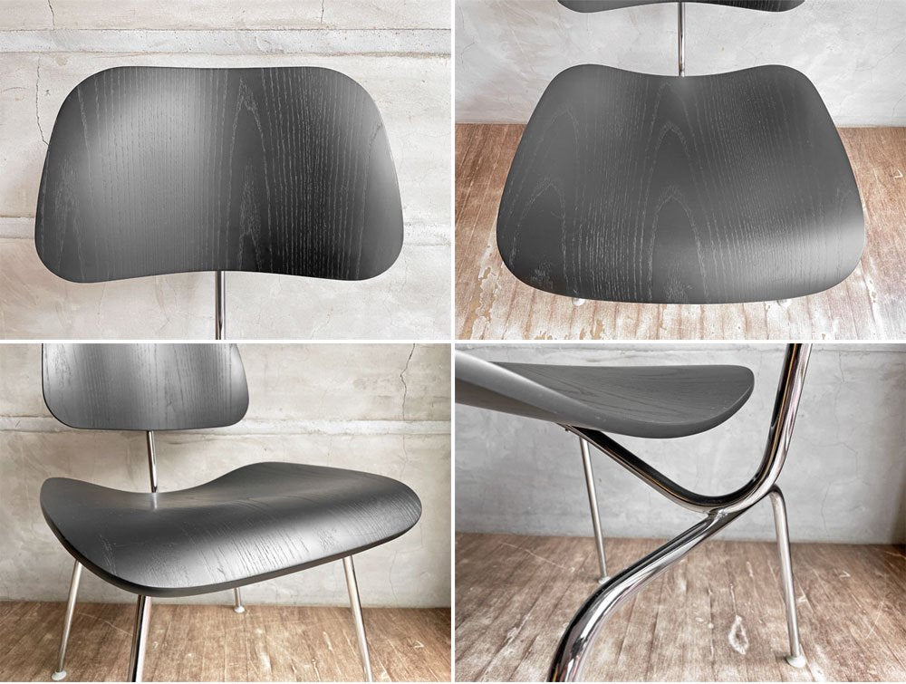 ハーマンミラー Herman Miller DCM ダイニングチェア メタルレッグ プライウッド ブラックラッカー イームズ ミッドセンチュリー ♪