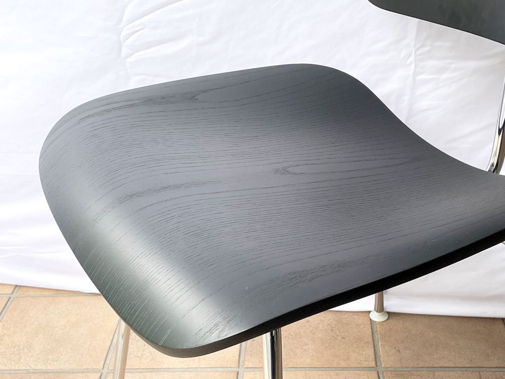 ハーマンミラー Herman Miller DCM ダイニングチェア メタルレッグ プライウッド ブラック イームズ C&R. Eames ミッドセンチュリー ◇