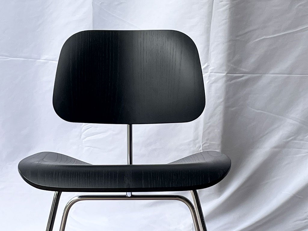 ハーマンミラー Herman Miller DCM ダイニングチェア メタルレッグ プライウッド ブラック イームズ C&R. Eames ミッドセンチュリー ◇