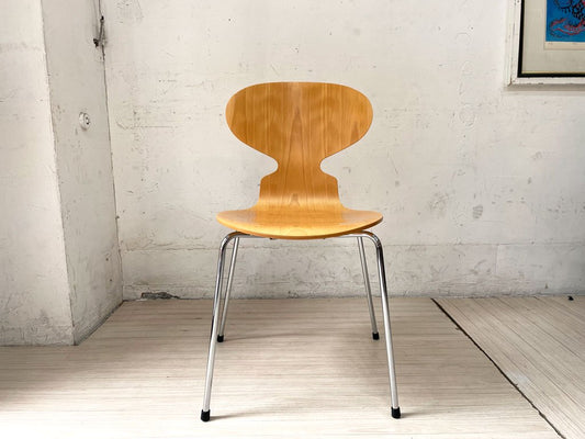 フリッツハンセン Fritz Hansen アントチェア 4本脚 ナチュラル ラッカー仕上げ アルネ・ヤコブセン 北欧家具 2004年製 ★