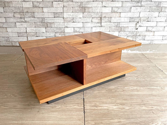 サンコー SUNKOH プロント リビングテーブル PRONTO Living Table ウォールナット材 無垢材 長方形 オーダーサイズ 森 宣雄 モダンデザイン ●