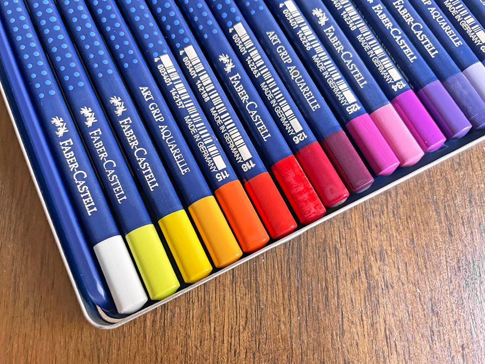 ファーバーカステル FABER CASTELL 水彩色鉛筆 カラーペンシル 36色 アートグリップ ドイツ製 未使用品 廃番♪