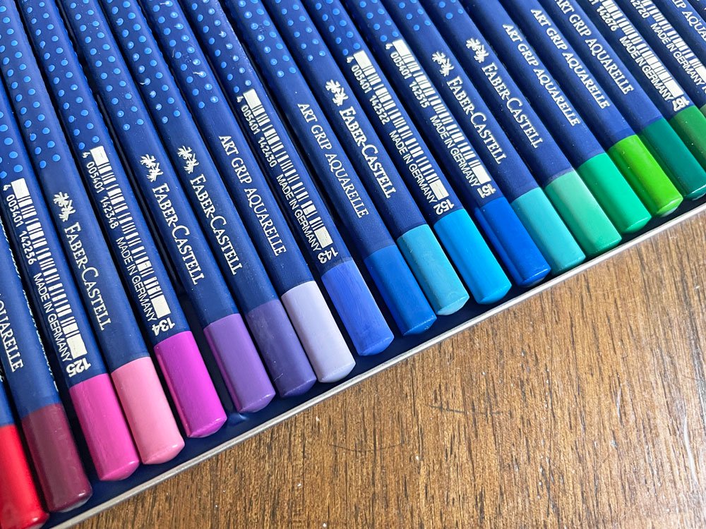 ファーバーカステル FABER CASTELL 水彩色鉛筆 カラーペンシル 36色 アートグリップ ドイツ製 未使用品 廃番♪