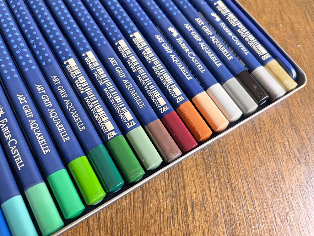 ファーバーカステル FABER CASTELL 水彩色鉛筆 カラーペンシル 36色 アートグリップ ドイツ製 未使用品 廃番♪
