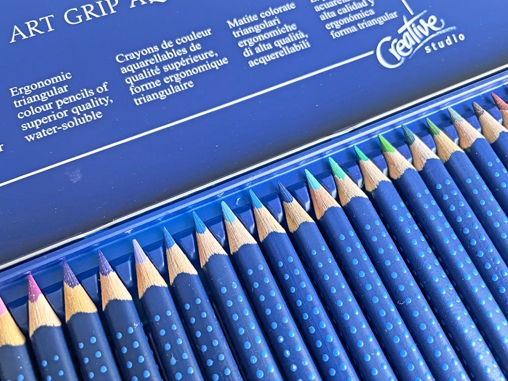 ファーバーカステル FABER CASTELL 水彩色鉛筆 カラーペンシル 36色 アートグリップ ドイツ製 未使用品 廃番♪